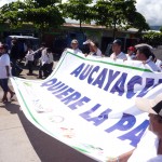 Autoridades y sociedad de Aucayacu emitieron un pronunciamiento condenando la violencia desatada en esa zona