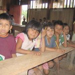 Empresa que ejecuta mejora de carretera construye servicios higiénicos de escuelas de Tingo María