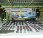 Armada colombiana halló fusiles y granadas tras enfrentamiento con narcotraficantes en área rural de Nariño