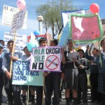 Más de tres mil escolares huamanguinos dijeron sonoro “No a las drogas”