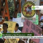 Escolares y pobladores del VRAE realizaron pasacalle en defensa del Medio Ambiente