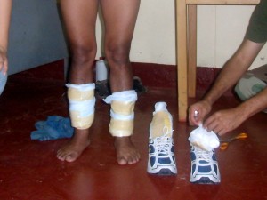 Policías hallaron la droga en paquetes pegados a pantorrillas de "burrier".
