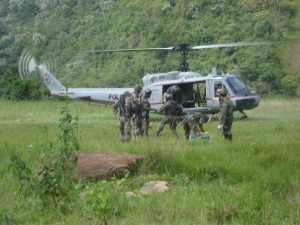 Operación antinarcóticos contó con apoyo aéreo.