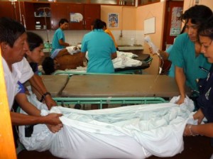 Heridos fueron trasladados a hospital de Tingo María.