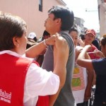 Ayacuchanos fueron vacunados contra gripe AH1N1