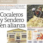 Sendero Luminoso mantiene fuerte relación con cocaleros del Huallaga