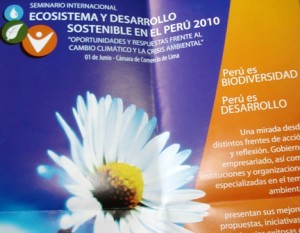 Seminario Internacional sobre Ecosistema y Desarrollo Sostenible