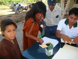 Población participó de taller en el VRAE.