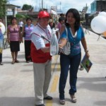 Vecinos de Aucayacu reciben con satisfacción inauguración de calles pavimentadas