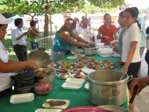 Diversos platos preparados con gamitana se presentan en Aucayacu.