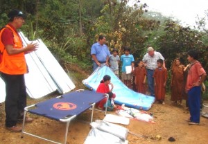 Municipio local acudió llevando ayuda a damnificados