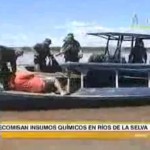 Decomisan 1200 kilos de insumos químicos fiscalizados en el río Ucayali (video)
