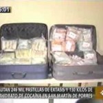 Incautan 130 kilos de cocaína y 244 mil pastillas de éxtasis en San Martín de Porres (video)