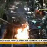 Incautan 50 galones de kerosene e insumos químicos para elaborar droga en Tingo María (video)