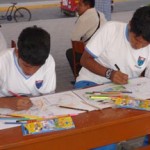 Fiscales escolares de Puerto Maldonado participan en concurso de dibujo y pintura