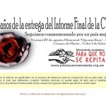 Conmemorarán séptimo aniversario de la entrega del Informe final de la CVR