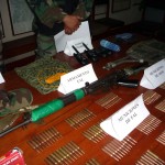 Policía recupera armas durante operativo antidrogas en el Monzón