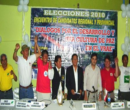 Candidatos a región Ayacucho presentaron sus propuestas para el VRAE