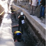 Parlamentarios inspeccionan obras de drenaje pluvial en Huamanga
