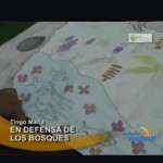 Escolares pintan en defensa de los bosques en Tingo María (video)