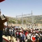 Presidente Alan García inaugura obras de energía eléctrica en Huánuco