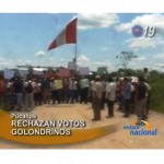 Bloquean carretera a Curimaná por presunto fraude electoral (video)