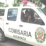 Comisario perifonea por las calles de Aucayacu alertas contra accidentes de tránsito