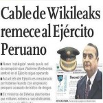 Cable de Wikileaks remece al Ejército Peruano