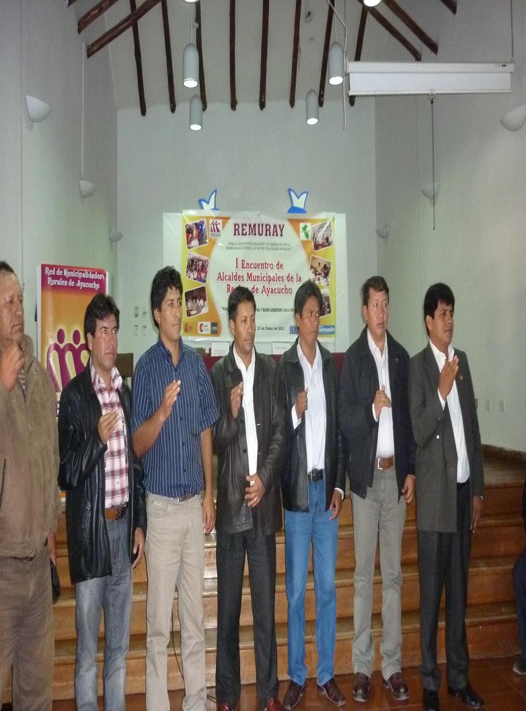 Conforman junta directiva de la red de municipalidades rurales de Ayacucho