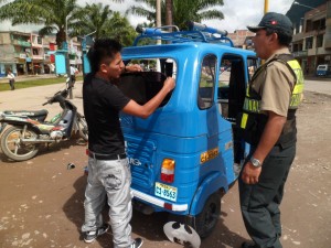 Tingo María: Inician operativos contra mototaxis con lunas polarizadas