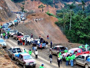 Camiones de carga pesada no transitan en el Vraem