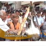 Colocan primera piedra de asfaltado de vía Tingo María-Cueva de las Lechuzas (video)