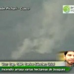 Voraz incendio arrasa cientos de hectáreas de bosques en el VRAE (video)