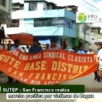 SUTE San Francisco realizó marcha pacífica en solidaridad a nativos caídos en Bagua