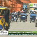 Habilitarán paraderos de mototaxis en distrito de San Francisco en el VRAE (video)