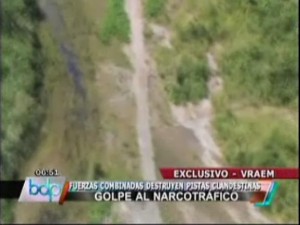 Destruyen seis narcopistas en el Vraem (video)