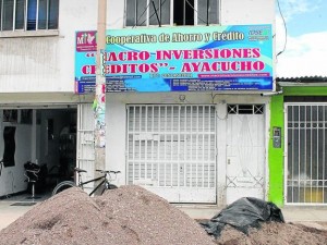 Cooperativa Macroinversiones estafó a 850 personas en el Vraem
