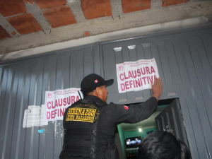 Ayacucho: Clausuran cantinas clandestinas en Jesús Nazareno
