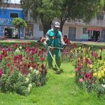 Ayacucho: Mantenimiento de parque en el distrito de Jesús Nazareno