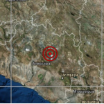 Sismo al sur del volcán Sabancaya
