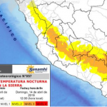 Del 12 al 14 de abril disminuirá la temperatura nocturna en la sierra