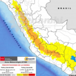 Lluvias intensidas se presentarán desde este viernes al lunes 1 de julio en la sierra