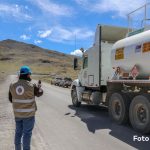 Supervisan derrame de concentrado de cobre tras volcadura de camión encapsulado en Espinar