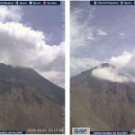 Volcanes al sur del país se mantienen en alerta naranja