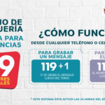 Establecen nuevo mecanismo para mensajería 119 en casos de emergencia