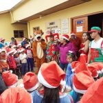 Dan alegría por fiestas navideñas a niñez de comunidades rurales