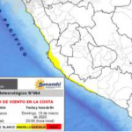Prevéen incremento de la velocidad del viento en la costa