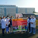 Trabajadores de EsSalud realizan plantón nacional