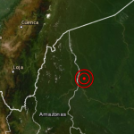 Reportan sismo de magnitud 4.5 en la Amazonía