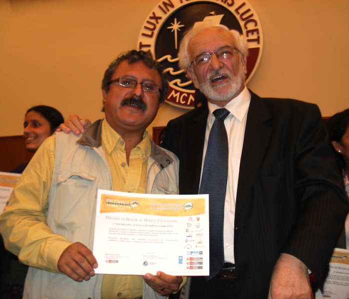 Manuel Boluarte director de INFOREGIÓN y ministro Brack